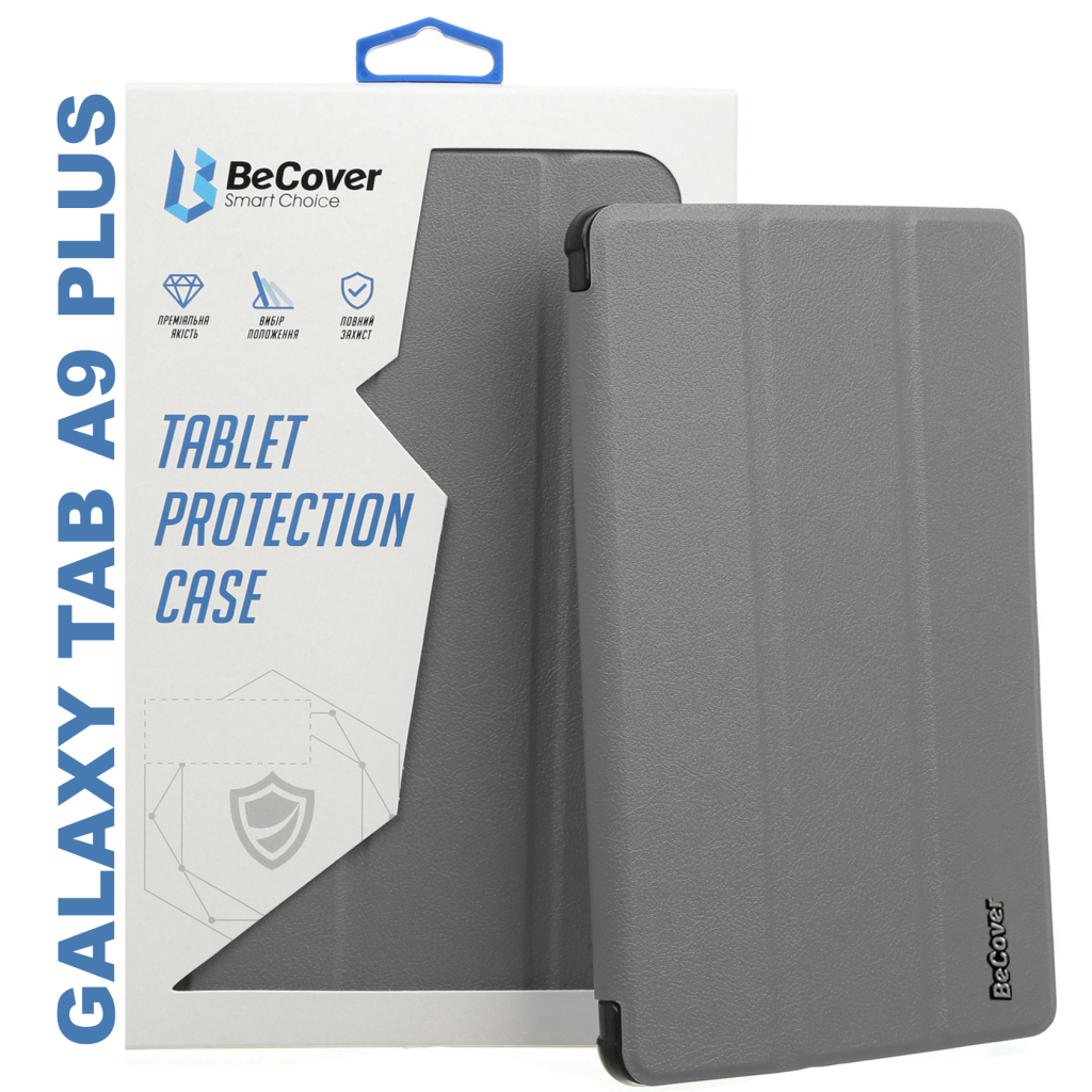 Чохол до планшета BeCover Smart Case Samsung Tab A9 Plus SM-X210/SM-X215/SM-X216 11.0" Gray (710309) - зображення 1