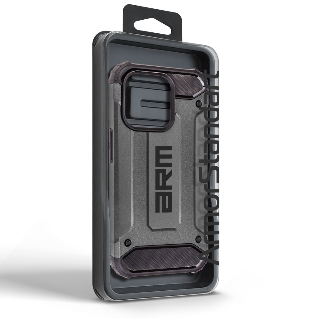 Чохол до мобільного телефона Armorstandart Panzer Apple iPhone 15 Pro Grey (ARM75645) - зображення 7