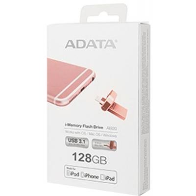USB флеш накопичувач ADATA 128GB I920 Rose Gold USB 3.1 Gen1/Lightning (AAI920-128G-CRG) - зображення 7