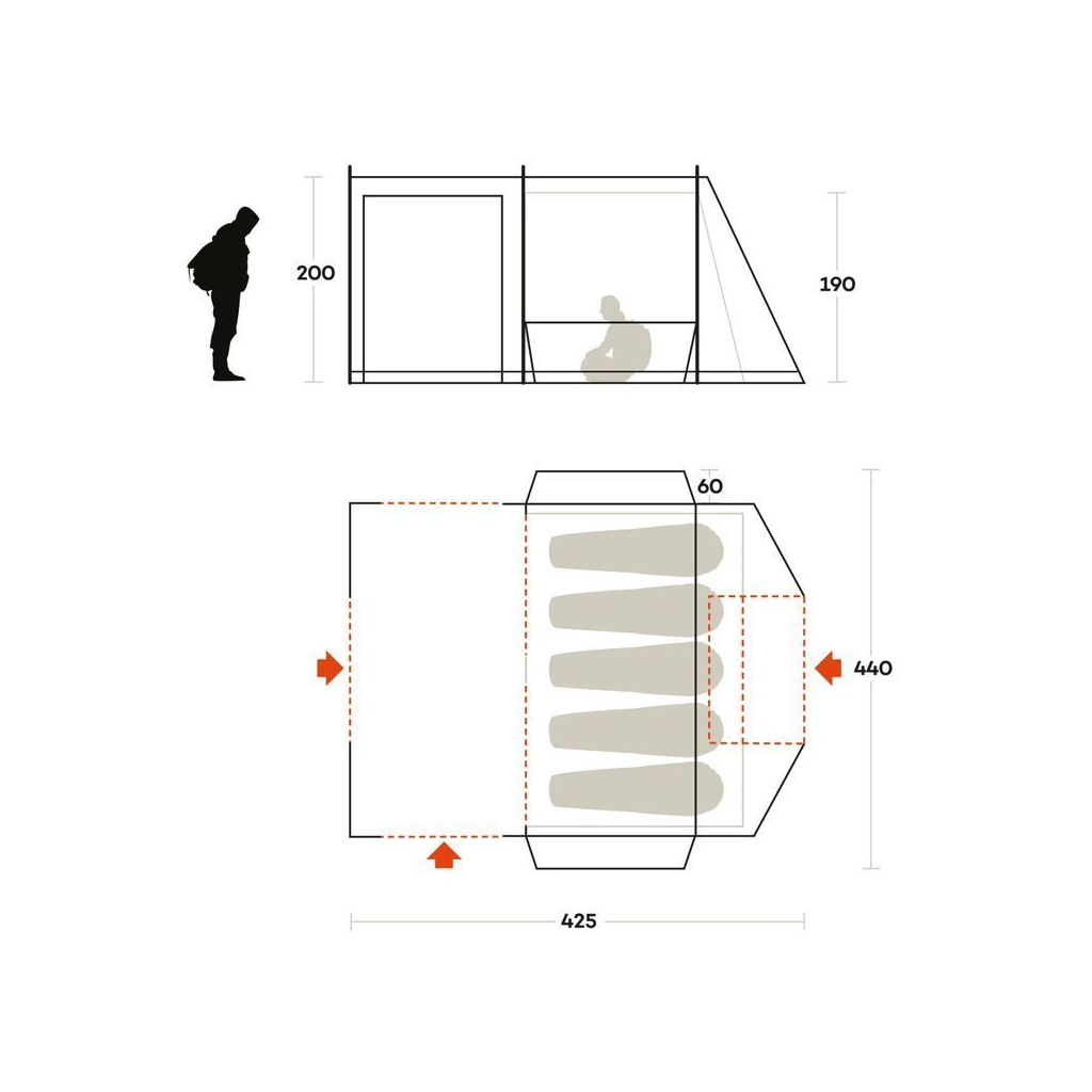 Намет Ferrino Join 5 Sand (92015QSS) (931774) - зображення 2