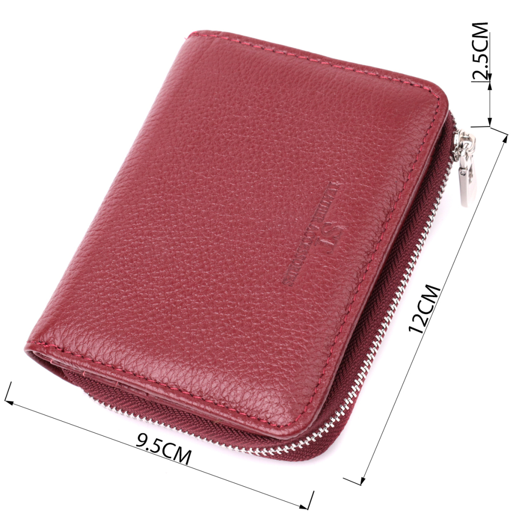 Гаманець ST Leather З натуральної шкіри Бордовий (22551) - зображення 3