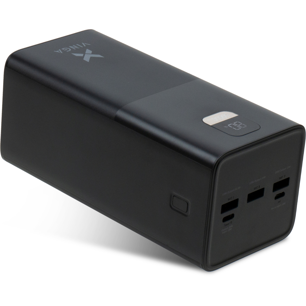 Батарея універсальна Vinga 50000 mAh 22.5W Display Black (VPBB5022) - зображення 2