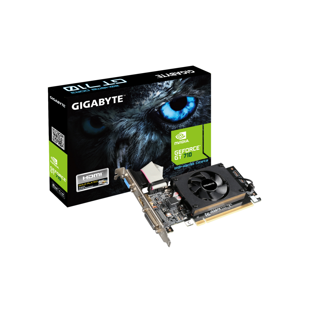 Відеокарта GeForce GT710 2048Mb GIGABYTE (GV-N710D3-2GL) - зображення 1