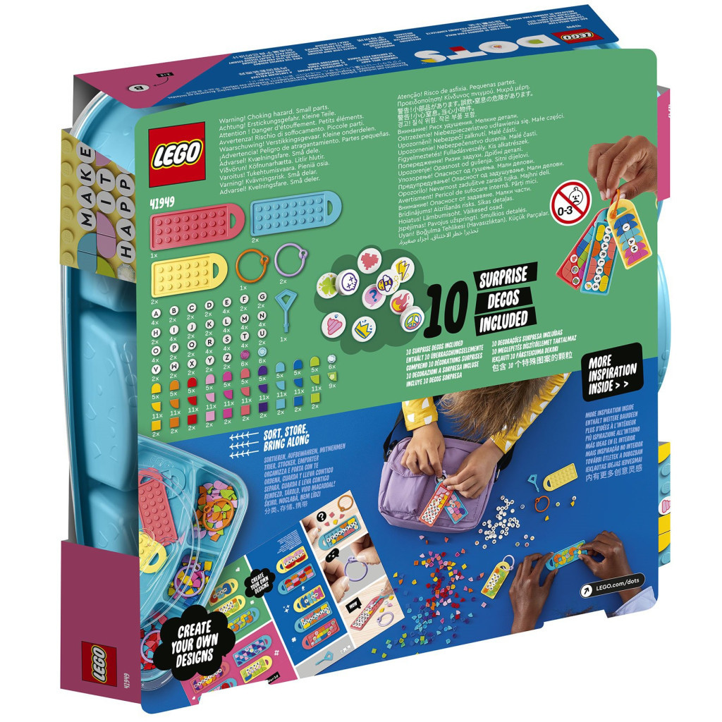 Конструктор LEGO DOTS Великий набір бирок для сумок: написи 228 деталей (41949) - зображення 8