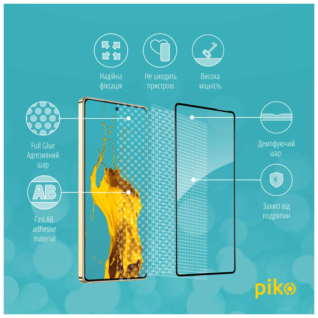 Скло захисне Piko Full Glue Infinix Note 40 5G Black (1283126613111) - зображення 3