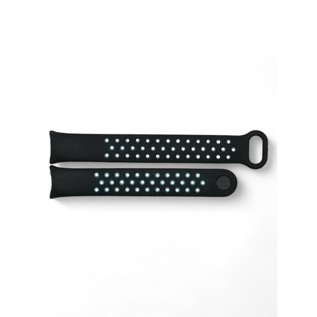 Ремінець до фітнес браслета BeCover Vents Style для Xiaomi Mi Smart Band 10 Black-Blue (713627) - зображення 6