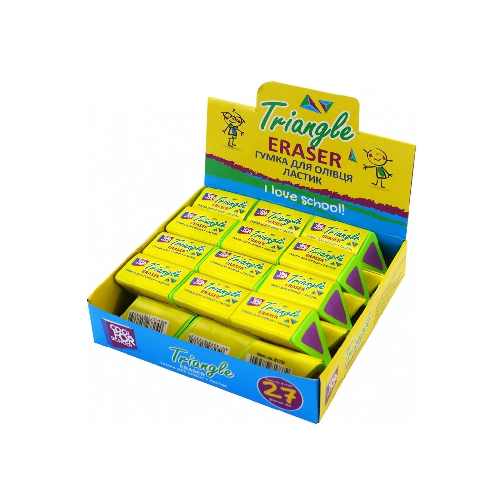 Гумка Cool For School для олівця в індивідуальній упаковці Triangle (CF81737) - зображення 2