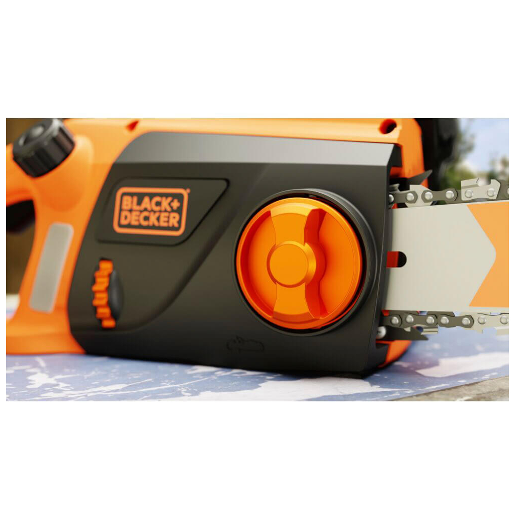 Ланцюгова пила Black&Decker 2.0 кВт, шина 45 см, швидкість 14,50 м/с, ланцюг 3/8' (BECS2245) - зображення 10