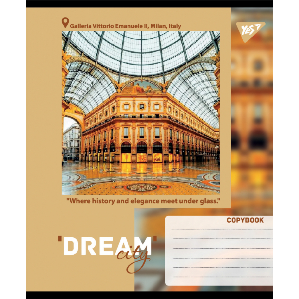 Зошит Yes Dream City А5 24 аркушів клітинка (767699) - зображення 6