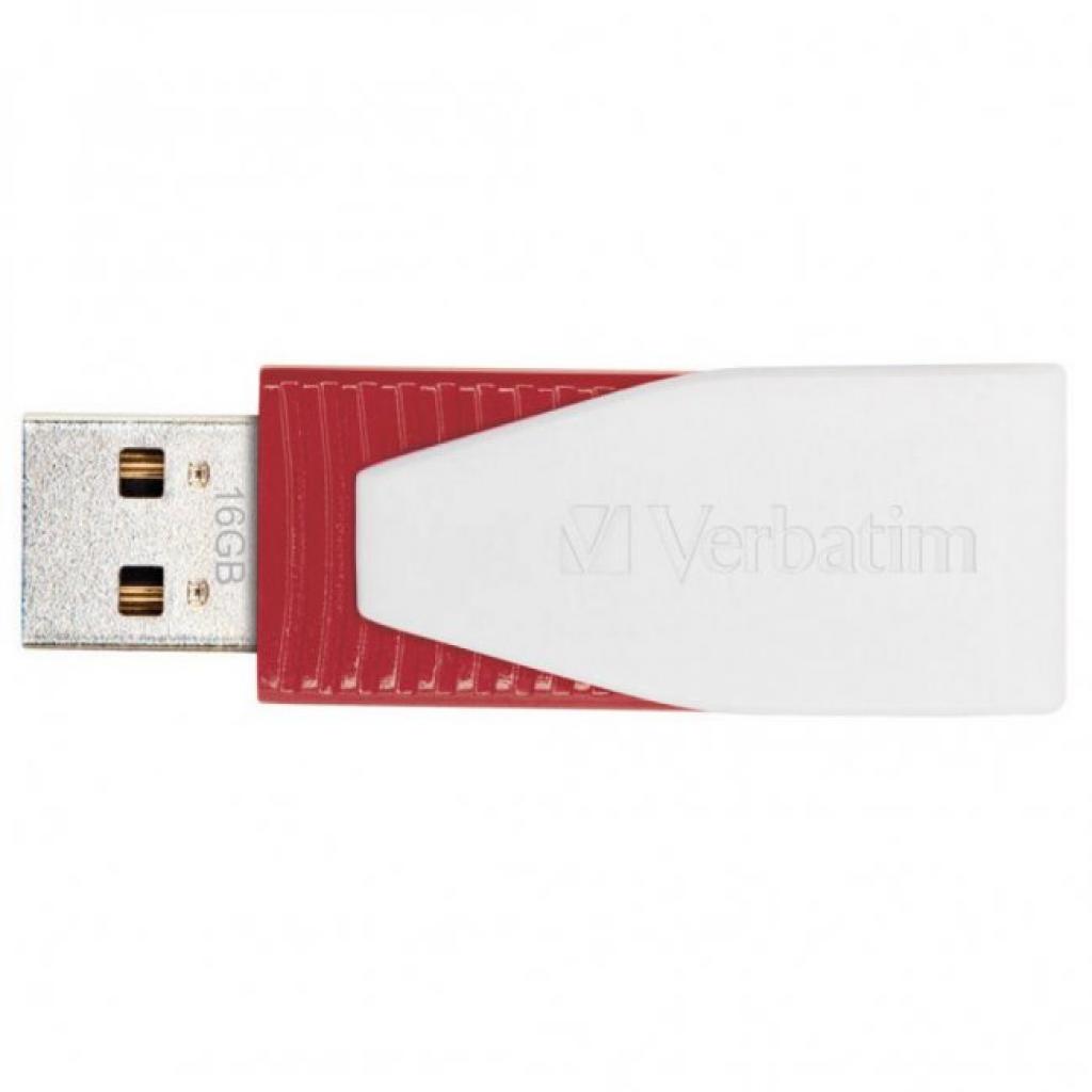 USB флеш накопичувач Verbatim 16GB Store 'n' Go Swivel Red USB 2.0 (049814) - зображення 4