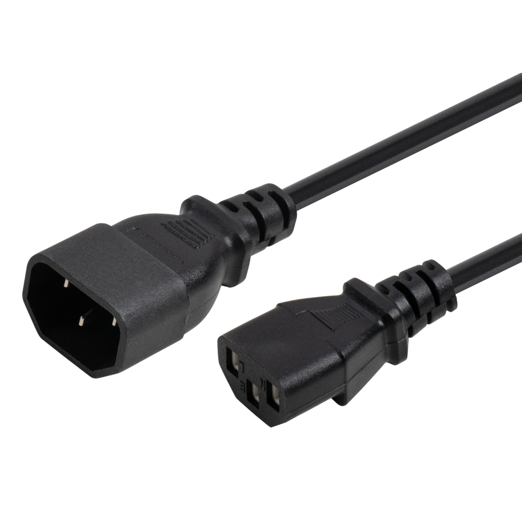 Кабель живлення C13 to C14 1.8m 0.75mm2 Rezone (RZPC-13141875) - picture 3