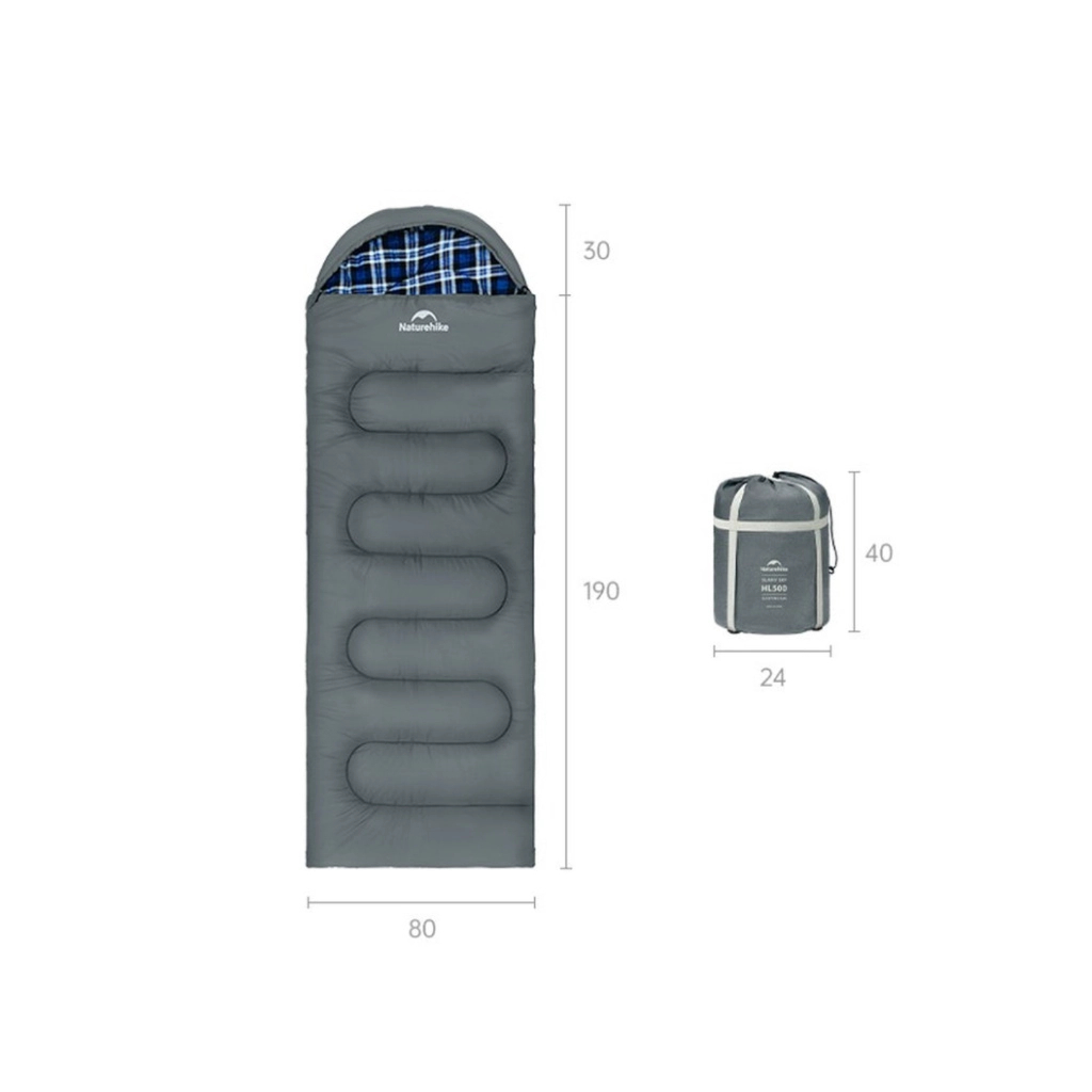 Спальний мішок Naturehike з капюшоном Clear Sky CNK2450WS042, сірий (6927595792049) - зображення 2