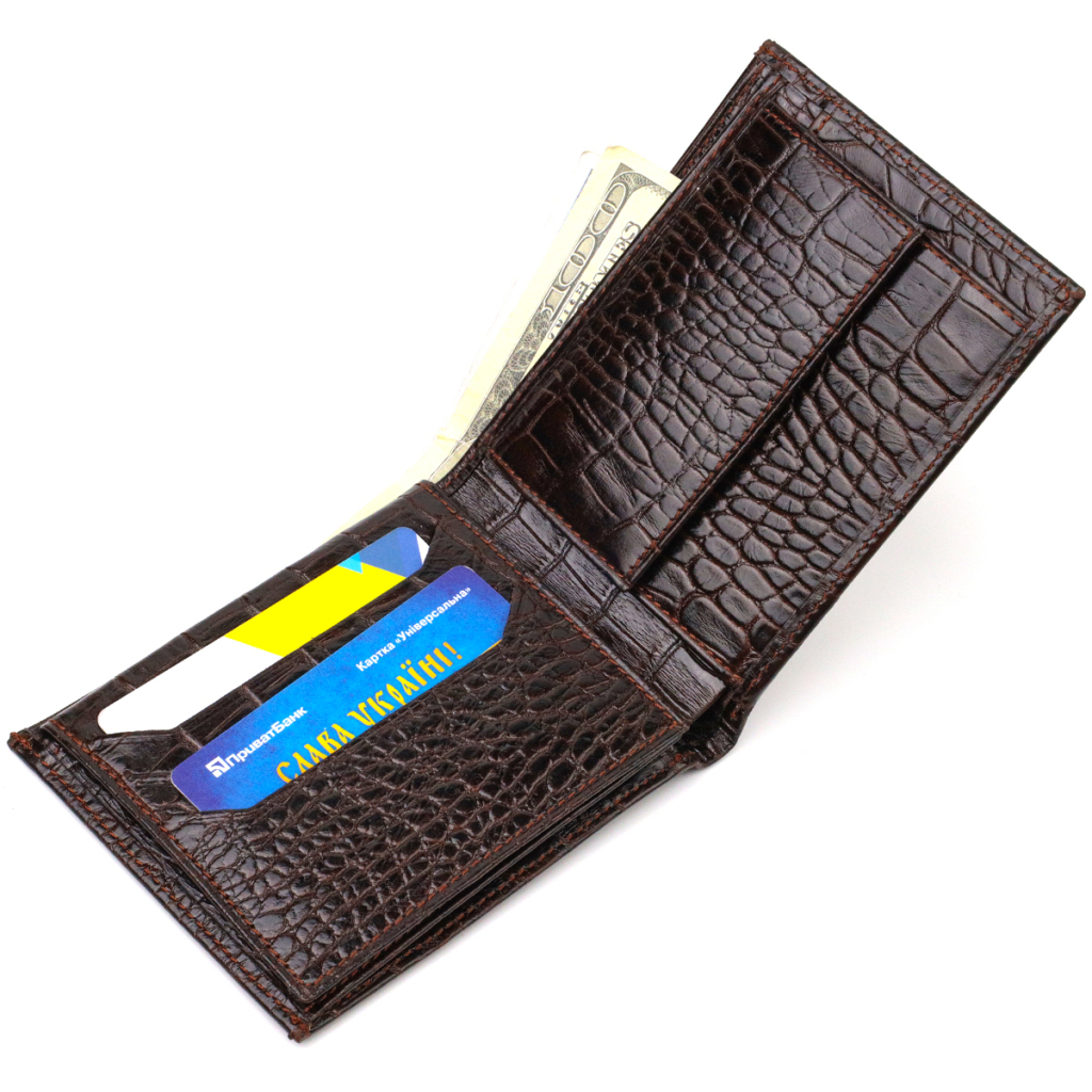 Гаманець Canpellini З натуральної шкіри Коричневий (21926) - зображення 5