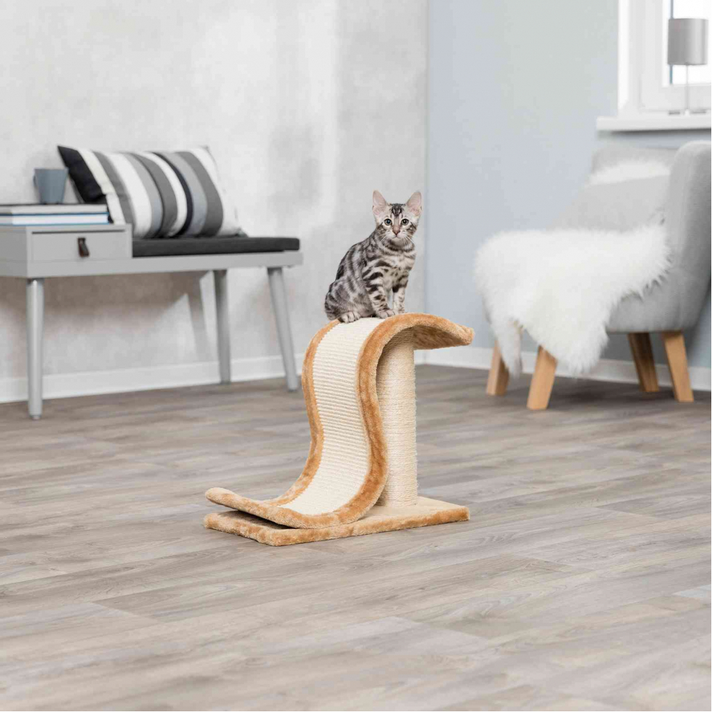 Дряпка (кігтеточка) для котів Trixie Inca 44х25х39 см (світло-коричнева) (4011905043418) - зображення 3