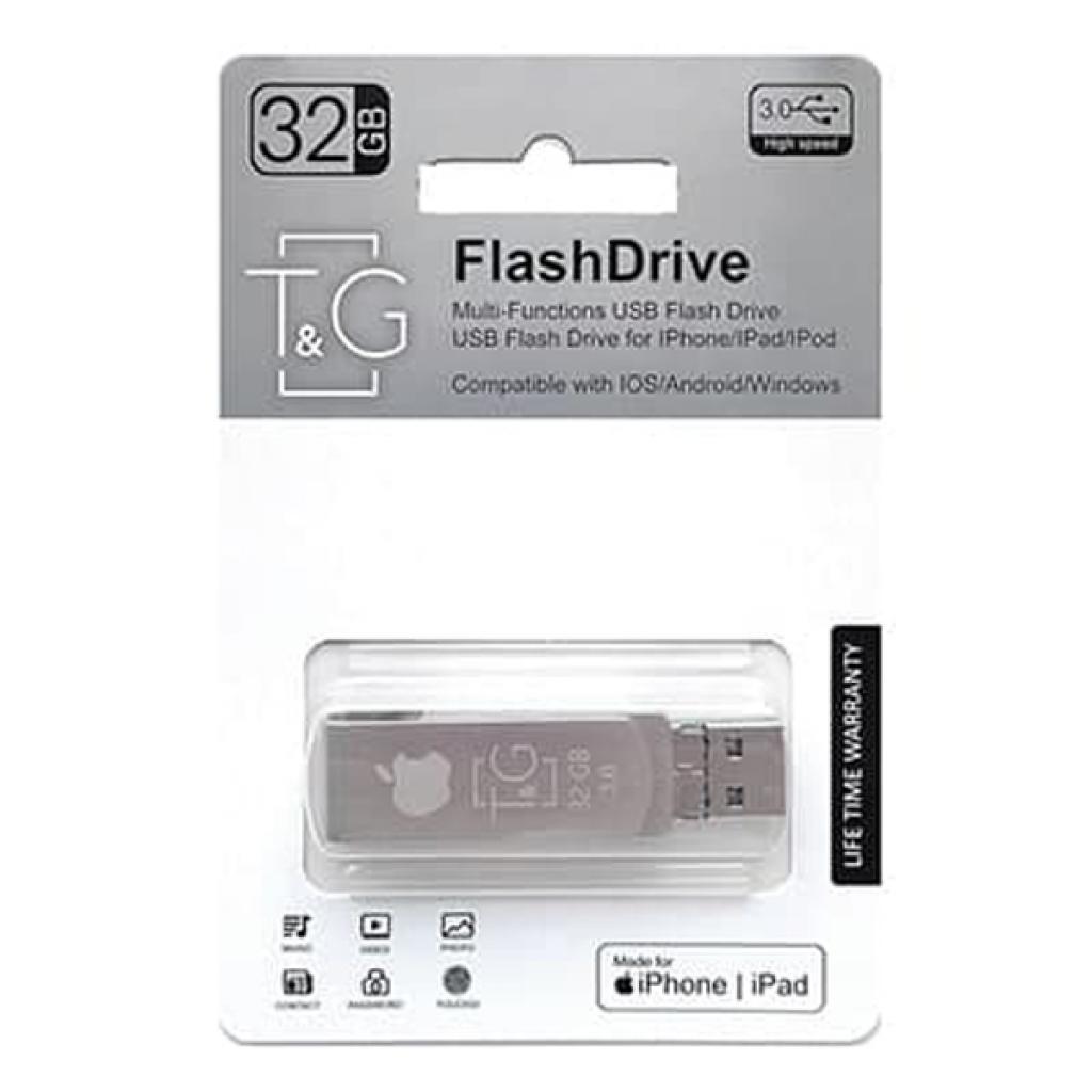 USB флеш накопичувач T&G 32GB 007 Metal Series USB 3.0/Lightning (TG007IOS-32G3) - зображення 1