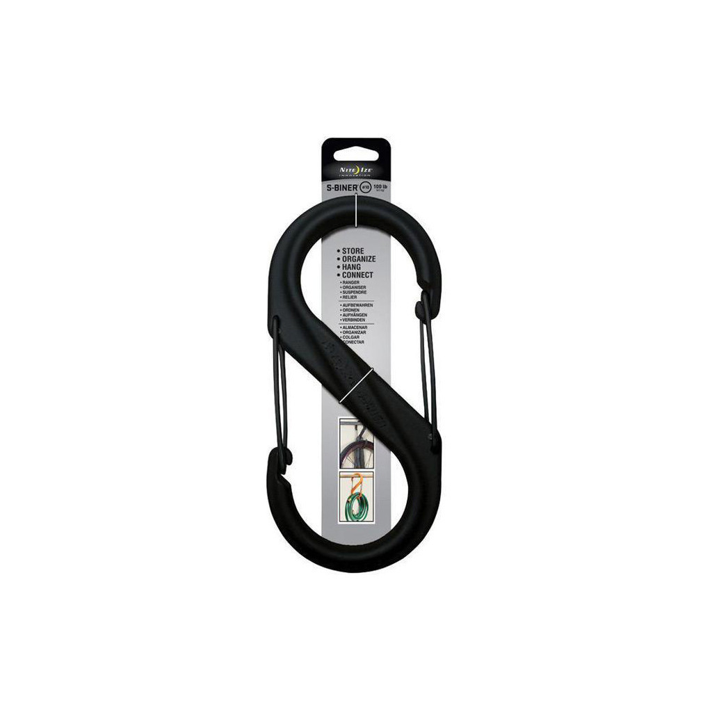 Карабін туристичний Nite ize Plastic Carb S Biner Size 10 NI796 Black (4823082709403) - зображення 2