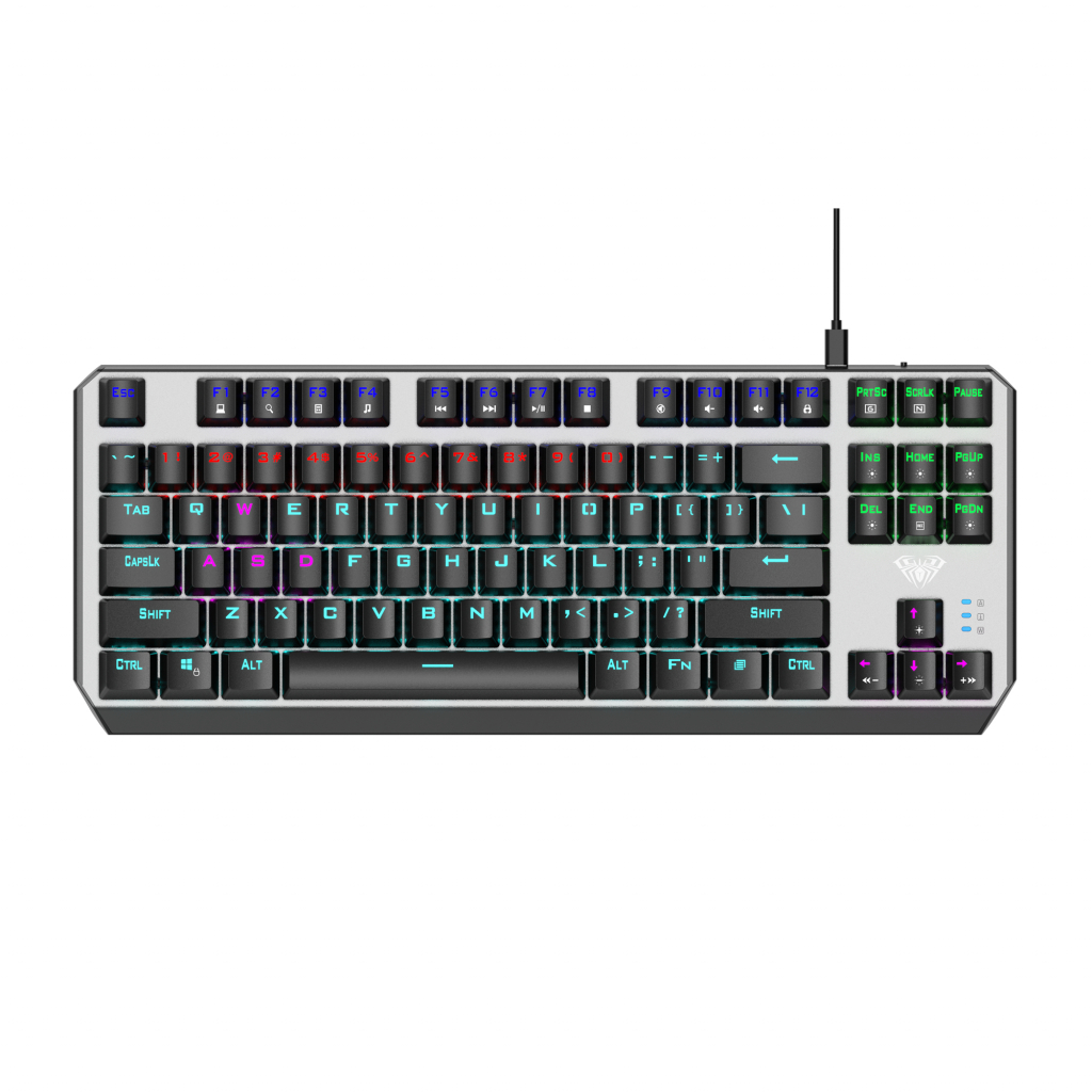 Клавіатура Aula Aegis Mechanical Keyboard EN/RU Blue switch (6948391240282) - зображення 1