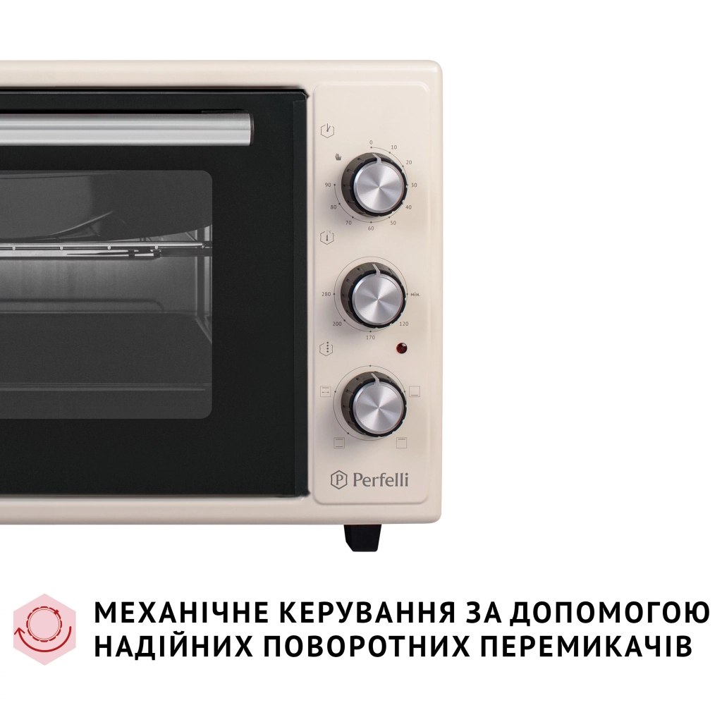 Електропіч Perfelli MIRAGE 37 IVORY - зображення 3