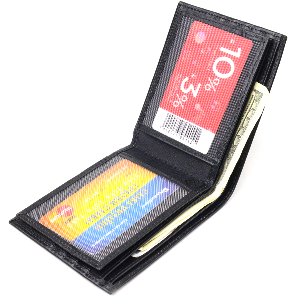 Гаманець Canpellini З натуральної шкіри Чорний (21579) - зображення 6