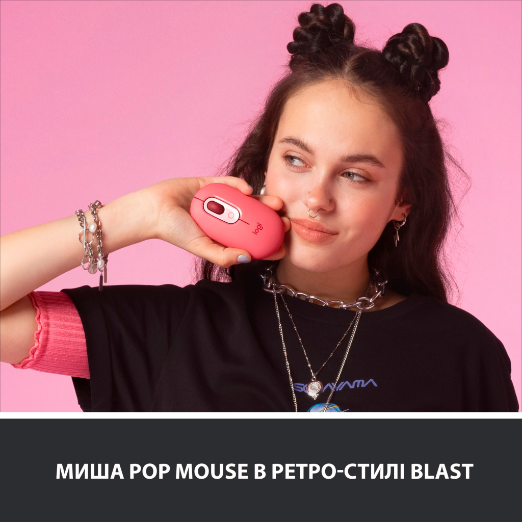 Мишка Logitech POP Mouse Bluetooth Heartbreaker Rose (910-006548) - зображення 2