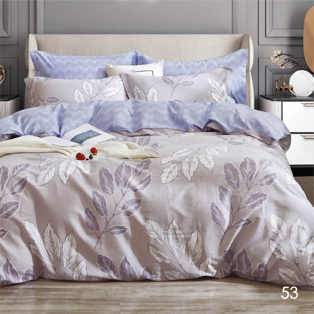 Постільна білизна Isleep двоспальна Сатин Twill 53 (53_dv_Isleep) - зображення 1