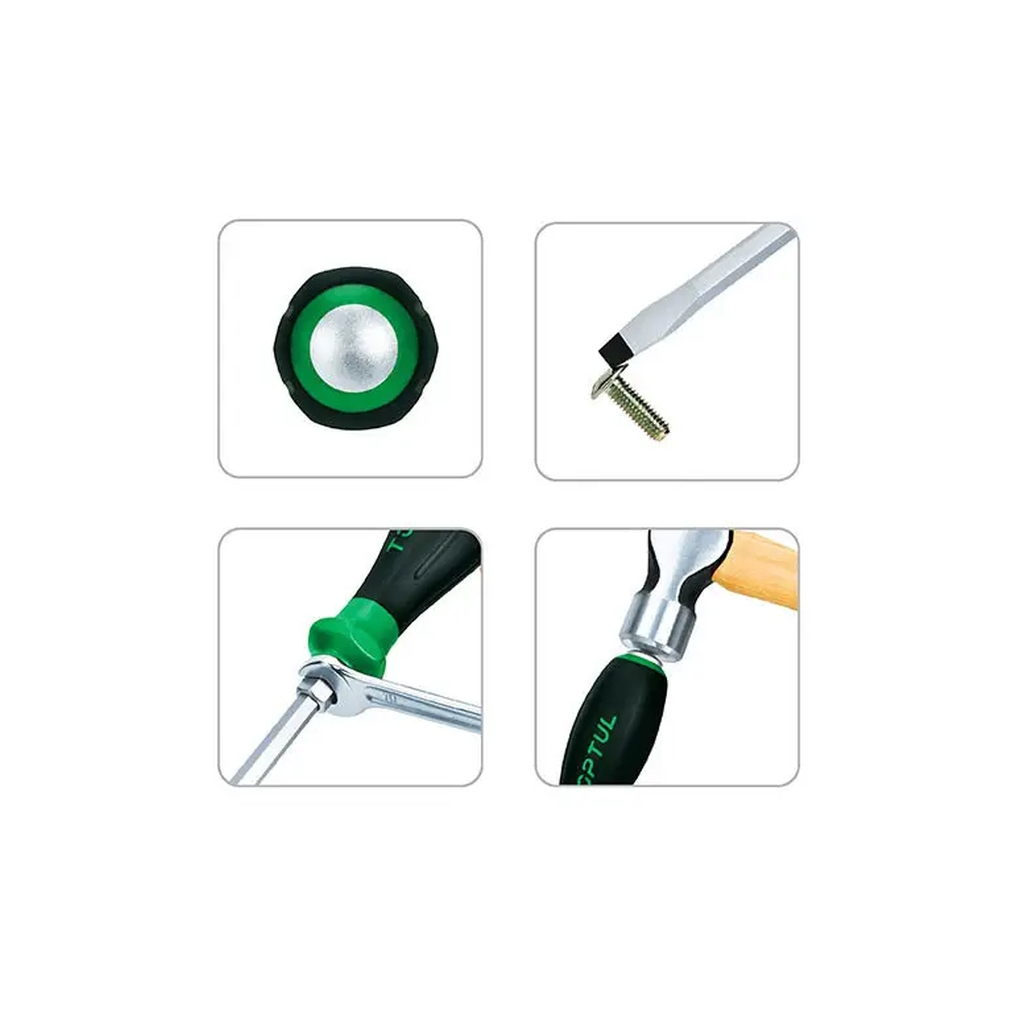 Викрутка Toptul SL шліцева 8.0x175мм (з шестигранником ударна) (FAGF0818) - зображення 2