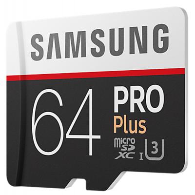 Карта пам'яті Samsung 64GB microSD class 10 PRO PLUS UHS-I G3 (MB-MD64GA/RU) - зображення 3