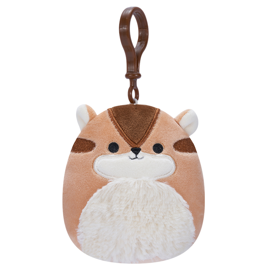 М'яка іграшка Squishmallows на кліпсі – Бурундук Мельзі 9 см (SQCP00148) - зображення 1