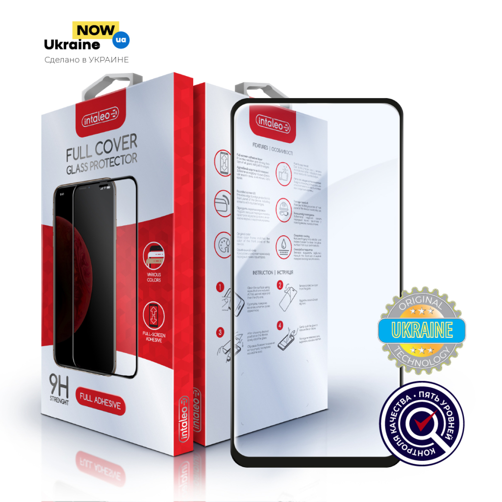 Скло захисне Intaleo Full Glue Xiaomi Redmi 10 Black (1283126517389) - зображення 1