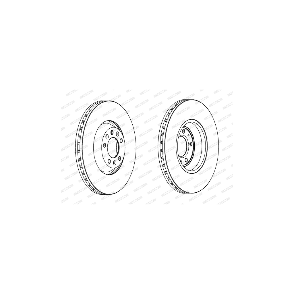 Гальмівний диск FERODO DDF1274C-1 - зображення 1