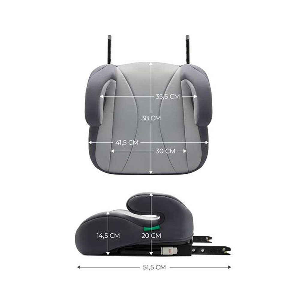 Автокрісло Kinderkraft бустер i-Boost Grey (KCIBOO00GRY0000) (5902533924806) - зображення 5