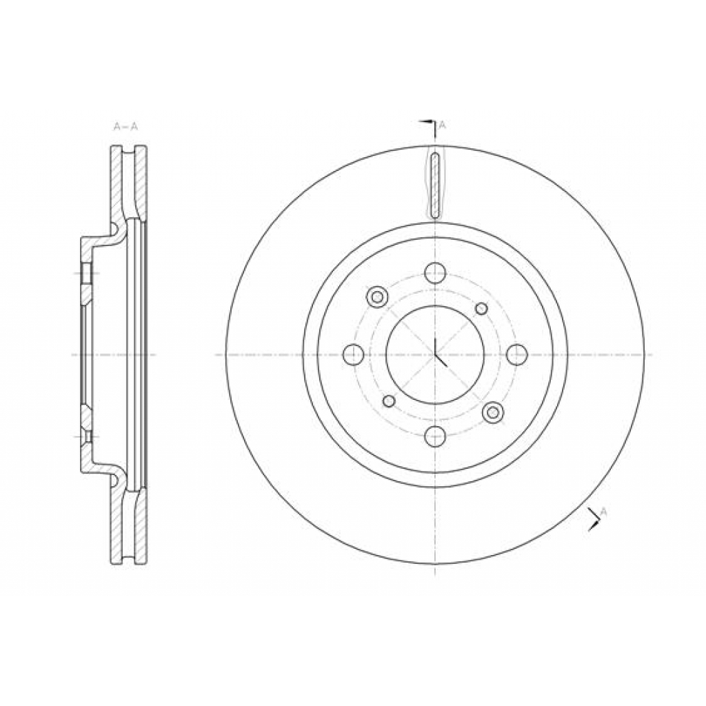 Гальмівний диск REMSA 61481.10 - зображення 1