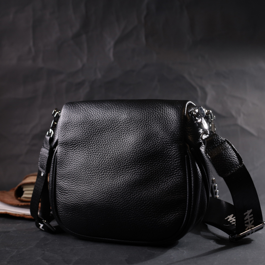 Сумка Vintage З натуральної шкіри Чорна (22388) - зображення 10