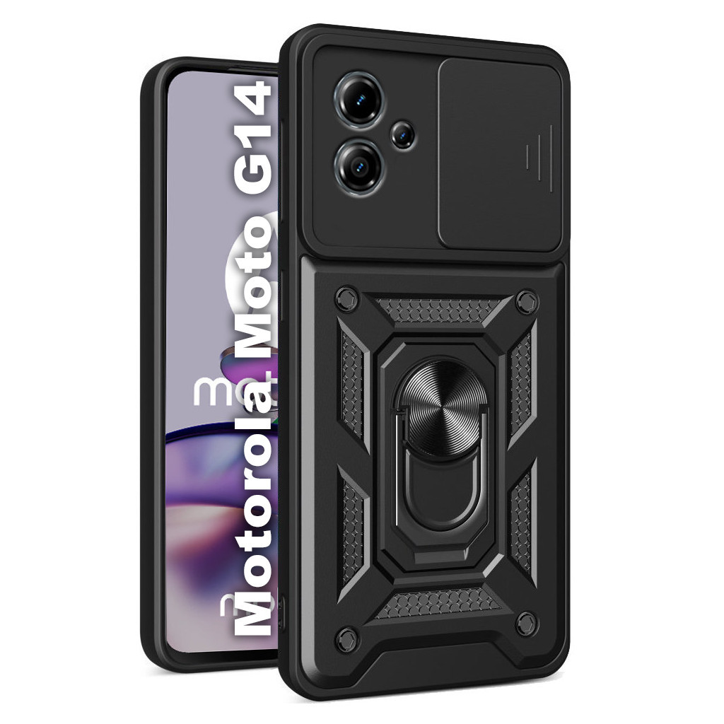 Чохол до мобільного телефона BeCover Military Motorola Moto G14 Black (709960) - зображення 1
