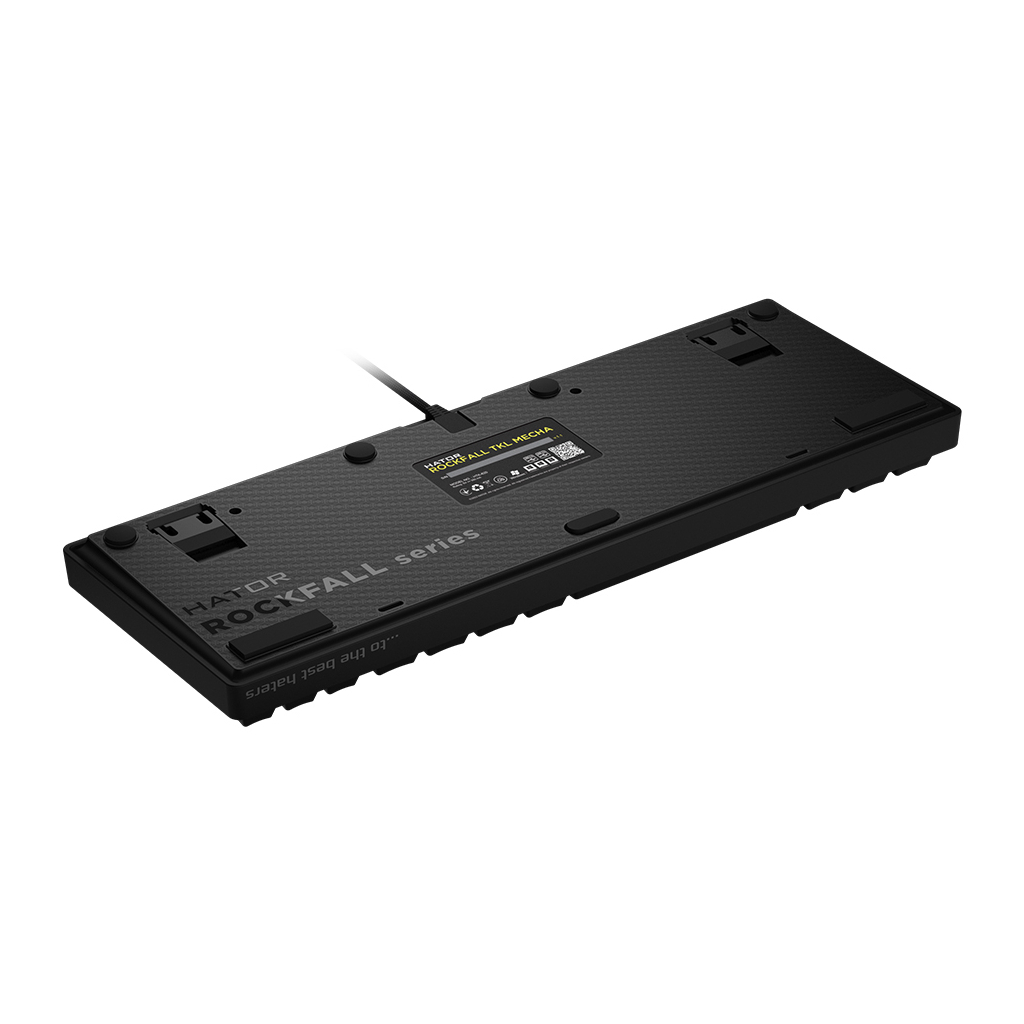 Клавіатура Hator Rockfall TKL Mecha Green USB Black (HTK-620) - зображення 5