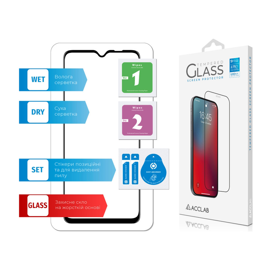 Скло захисне ACCLAB Full Glue Oppo A73 (1283126511141) - зображення 6