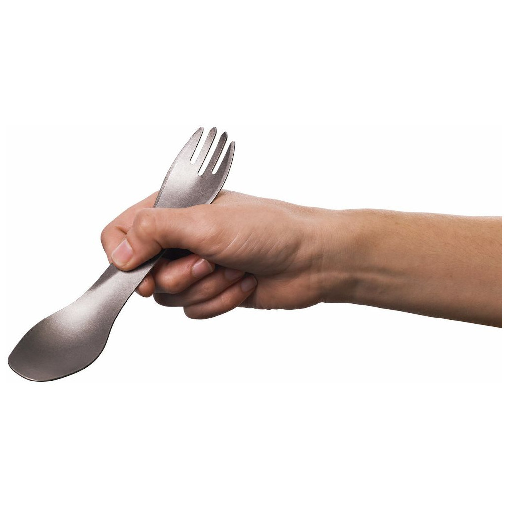 Ложка-виделка туристична Humangear GoBites Ti-Uno titanium (022.0055) - зображення 2