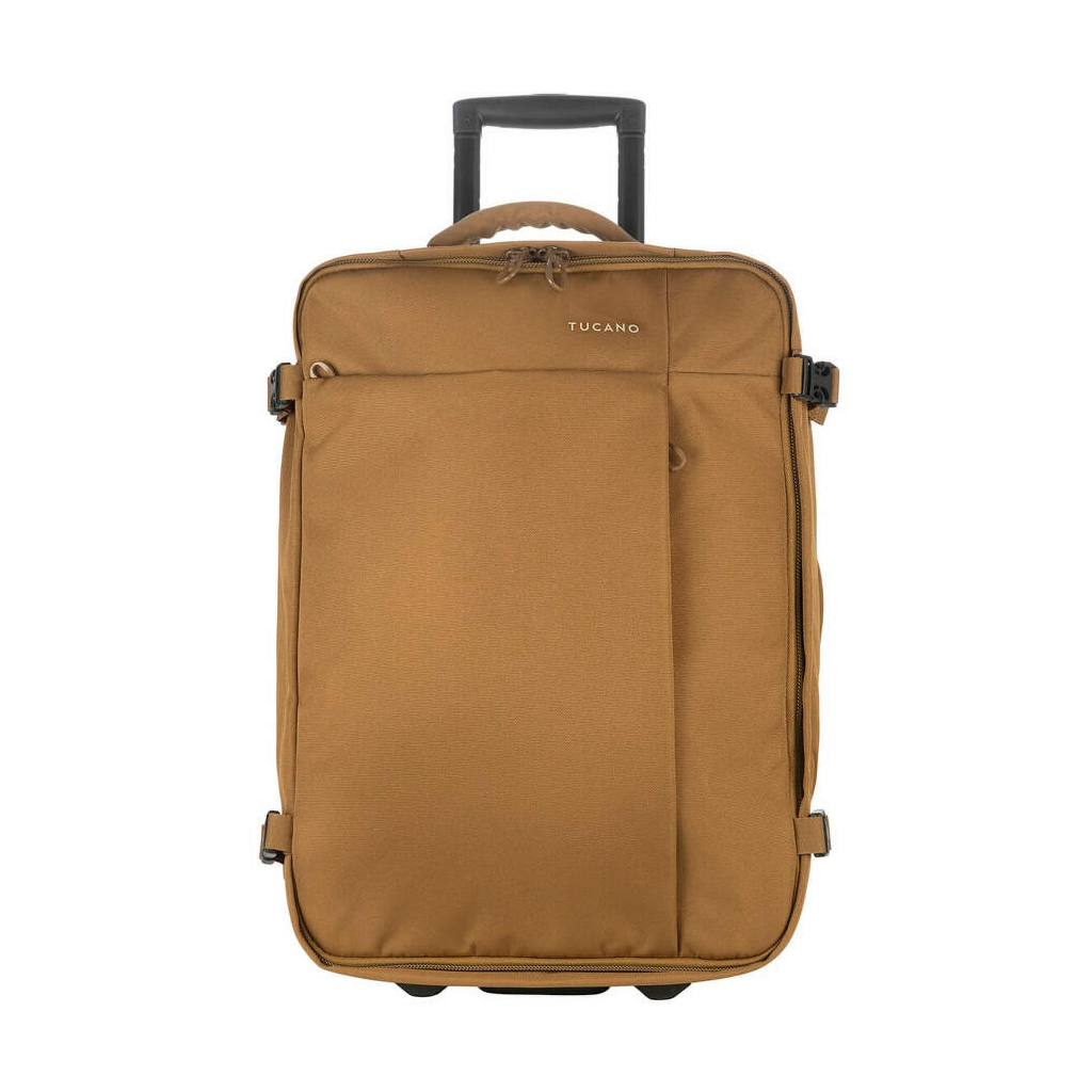 Дорожня сумка Tucano Tugo Trolley на 2-х колесах S 34 л коричнева (BTRTUG-S-MC) - зображення 5
