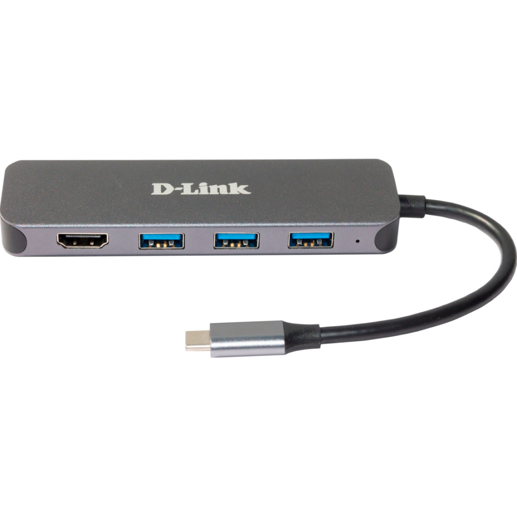 Концентратор D-Link USB-C 3xUSB3.0, 1xUSB-C, 1xHDMI (DUB-2333) - зображення 1