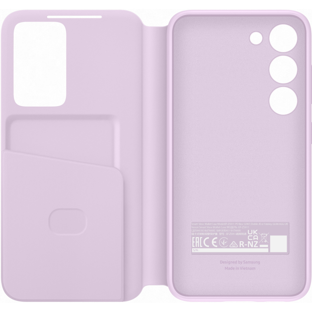 Чохол до мобільного телефона Samsung Galaxy S23 Smart View Wallet Case Lilac (EF-ZS911CVEGRU) - зображення 3