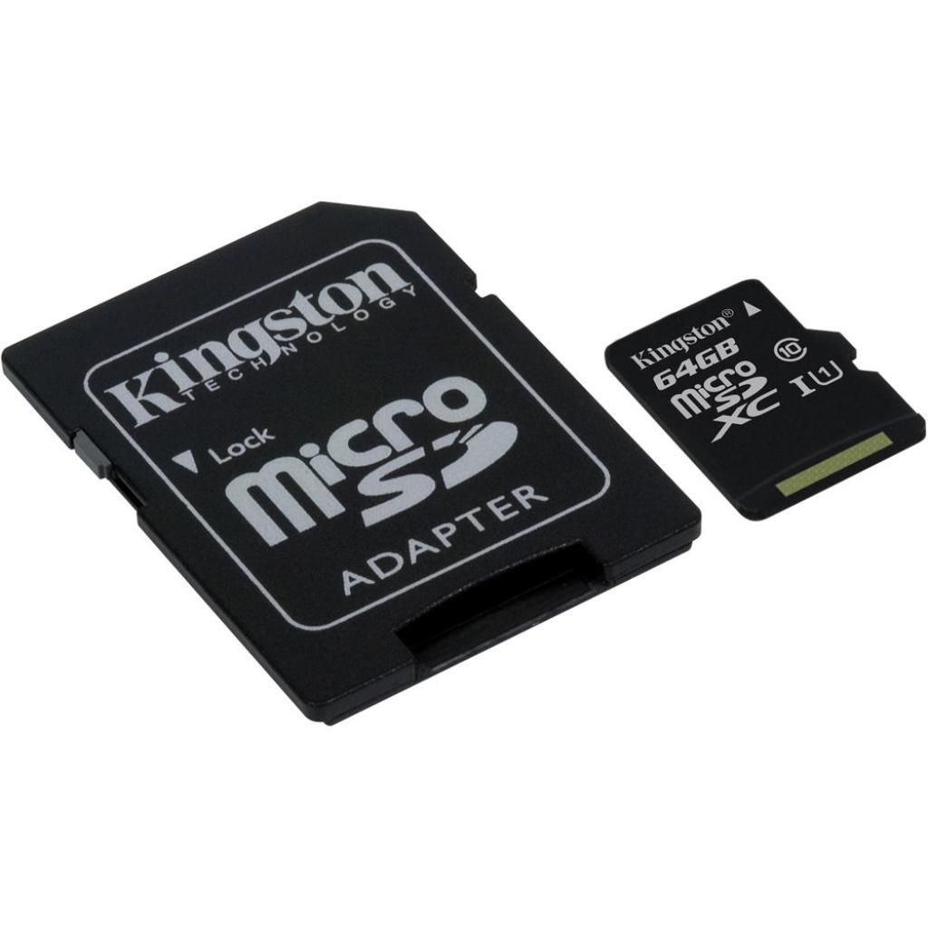 Карта пам'яті Kingston 64GB microSDXC Class 10 UHS-I (SDC10G2/64GB) - изображение 2