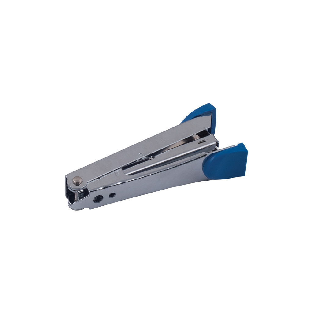 Степлер Buromax металевий №10,12 аркушів 94x42x21мм, синій (BM.4152-02) - зображення 3