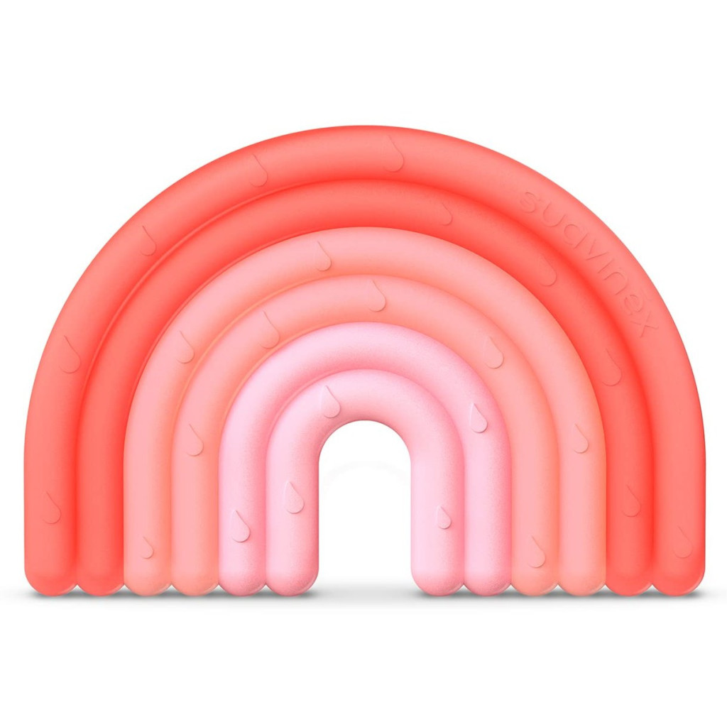 Прорізувач Suavinex силіконовий з бульбашками/рожевий (401434) - зображення 1