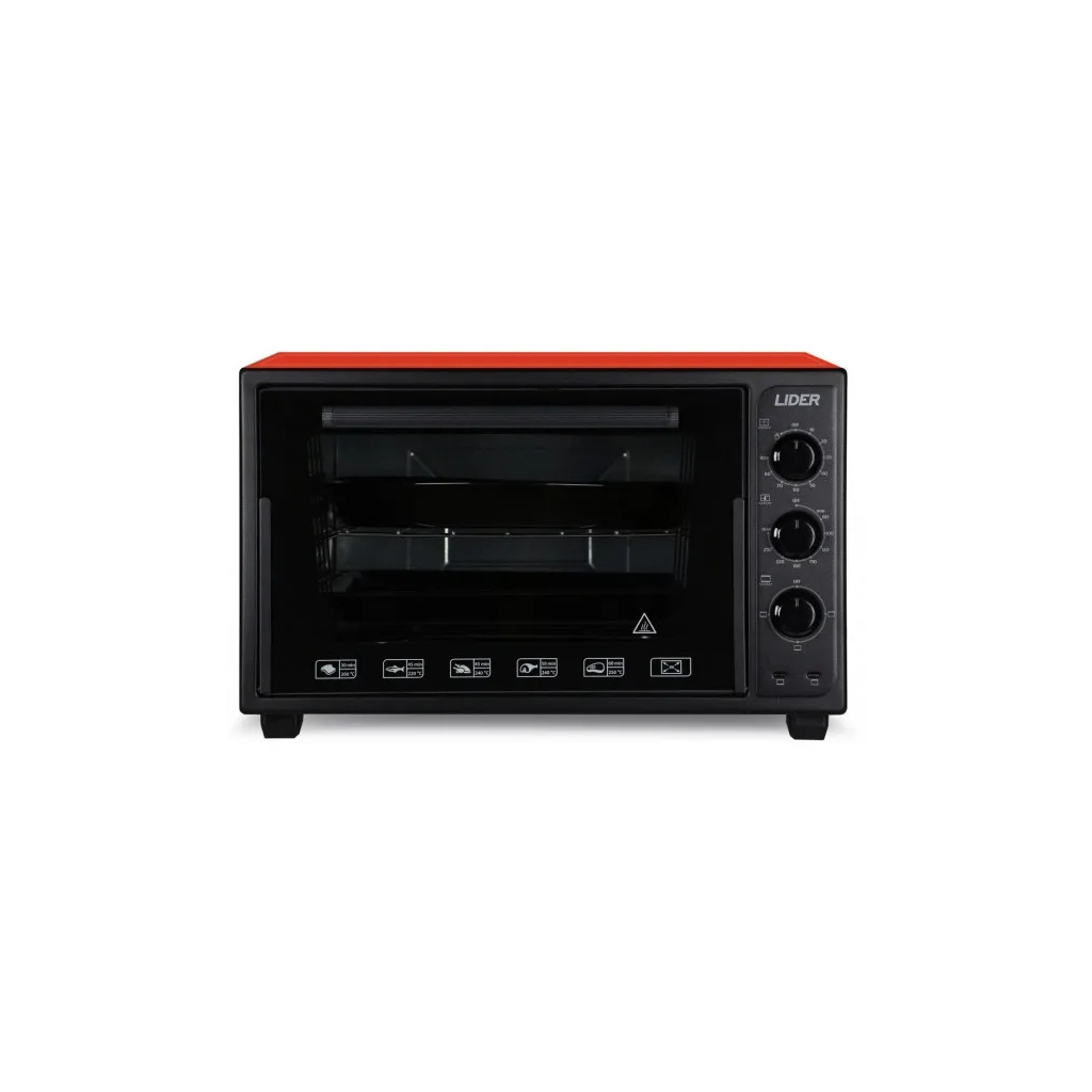 Електропіч LIDER 3623 ECO BLACK-RED - зображення 1