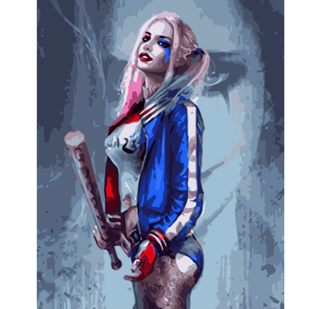 Картина по номерам Strateg Харлі Квін VA-1893 40х50 см (4820220565518) - зображення 1