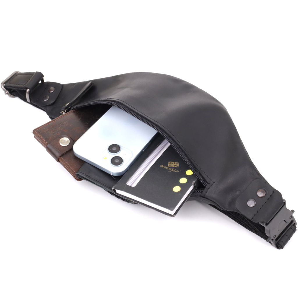 Сумка Shvigel З натуральної шкіри Чорна (23129) - зображення 7