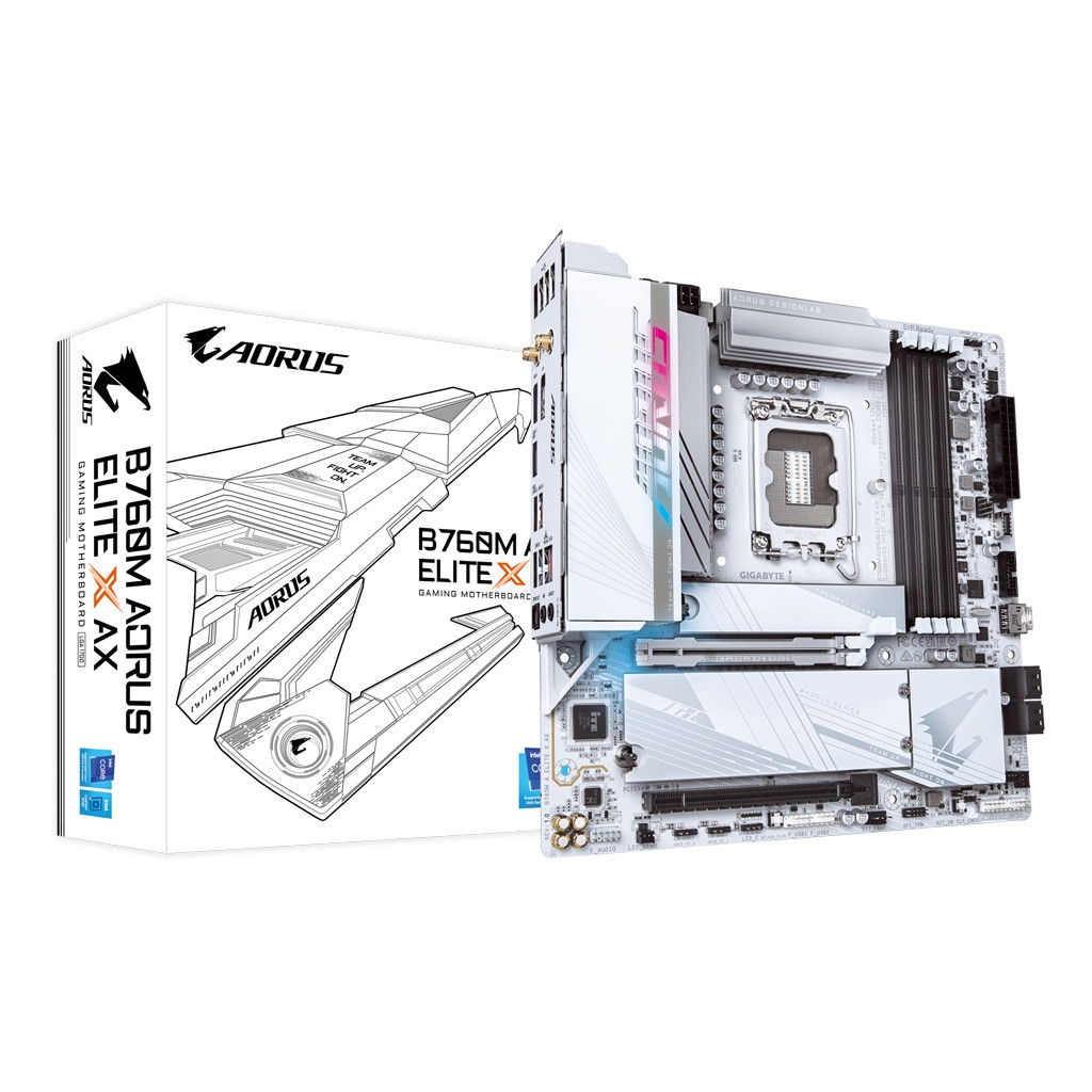 Материнська плата GIGABYTE B760M AORUS ELITE X AX (B760M A ELITE X AX) - зображення 4