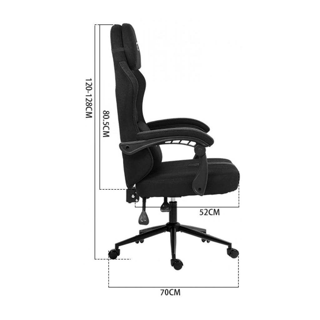 Крісло ігрове GT Racer X-2326 Black/Blue (X-2326 Fabric Black/Blue) - зображення 5