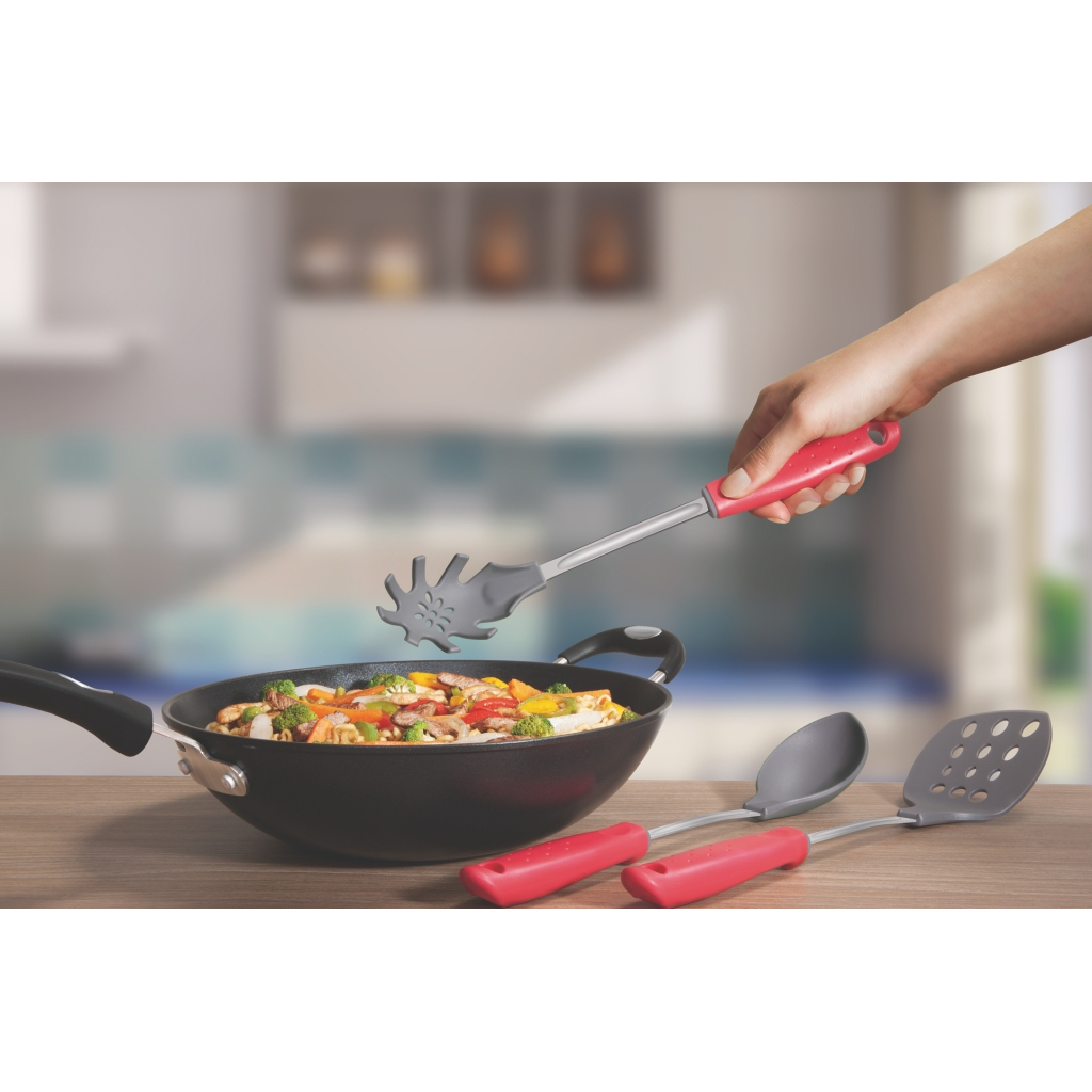 Ложка кухарська Tramontina Utilita Spaghetti Steel Red (25694/170) - зображення 4