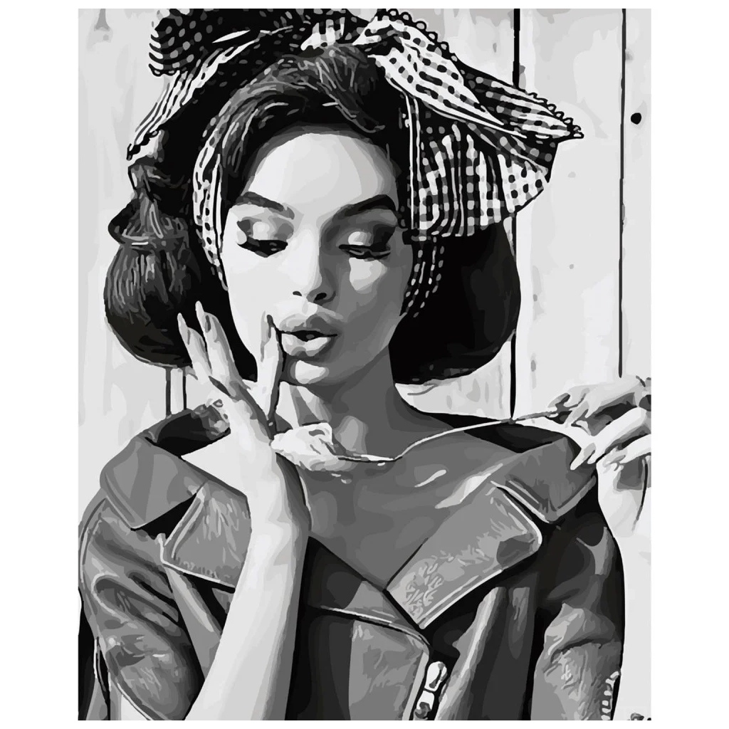 Картина по номерам Strateg Ретро красуня 40х50 см (SY6091) - зображення 1